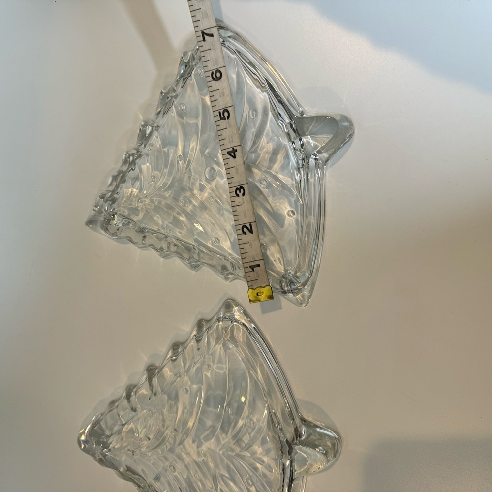 Crystal Christmas Tree Dish set of 2 - Picture 2 of 4